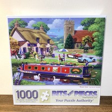 Bits And Pieces Boat Inn 1000 Piece Jigsaw Puzzle New Sealed