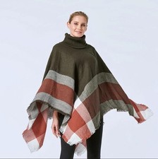 New Womens Ladies Grid Knitted