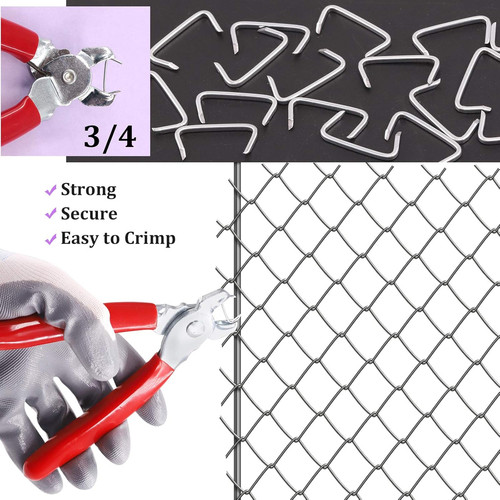 1000pcs galvanized hog - 1000pcs, 3/4"