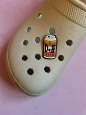 Duff Beer Simpson’s Croc Charm  For Shoe Footwear Fashion Accessories