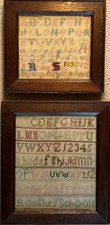 Miniature antique sampler - miniature,