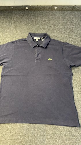 Lacoste navy cotton polo - cotton, shirt