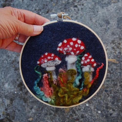 Needle felted wool - felted,