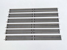 Hornby R601 Straight OO Gauge made in China X 6 lengths Silver Nickel