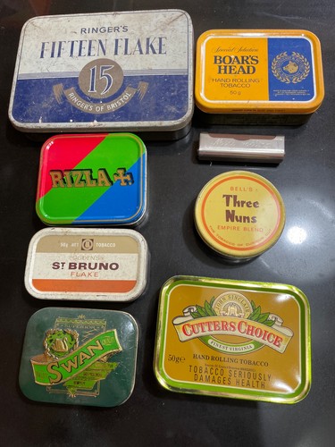 Tobacco tins etc - , job