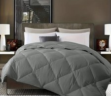 Quilted Bedspread-Bed Throw-GREY Diamond Embossed Bed Comforter-Double 200x200cm