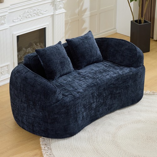 Dark blue curved two - dark,