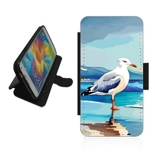Seagull phone case wallet flip - phone,