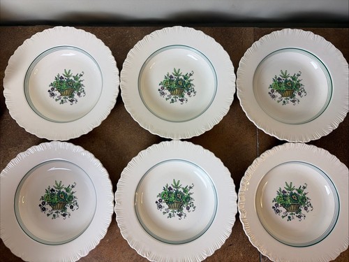 Set six antique wedgwood - six,