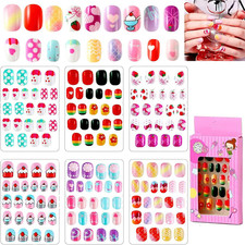 144pcs Kids Press On Nails Set