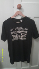 Levi Strauss & Co t-shirt, chest logo, men's, Size S, blue, never worn