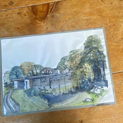 Original ink watercolour - original,