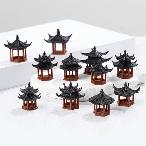 Plastic mini pagoda statue - plastic,