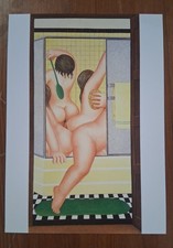 Beryl Cook cards x6 - Bathroom