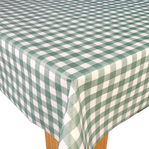 Moss green bistro - moss, gingham