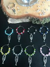 Set of 10 Wine Glass Charms Party Wedding Etc: