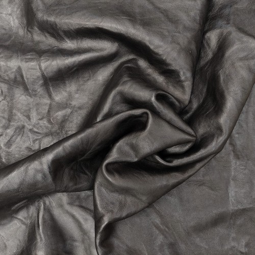 Black distressed full grain