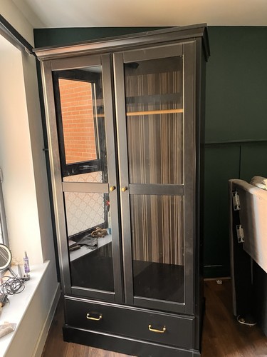 Ikea wardrobe black - wardrobe-,