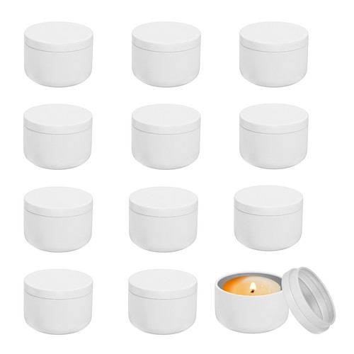 12pcs 3oz candle - candle, tins