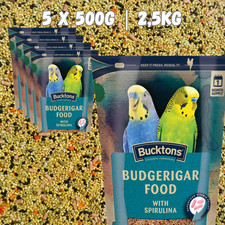 5 x BUDGERIGAR Food 500g