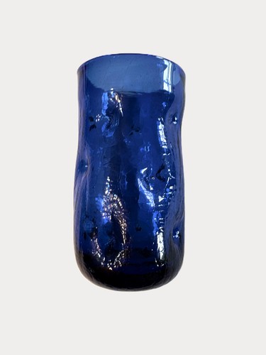 Vtg mcm blenko cobalt blue - 3,