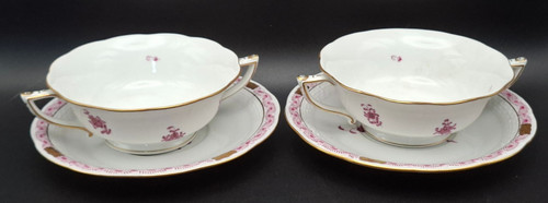 Set double handled soup - of, double-handled
