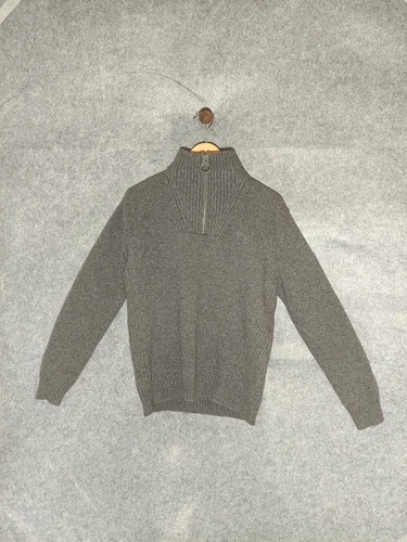 Barbour 100 wool quarter zip - wool,