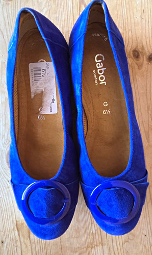 Gabor comfort blue suede - gabor,