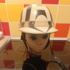 Vintage Everoak Leather Motorcycle Helmet – Made in England – Classic Racing