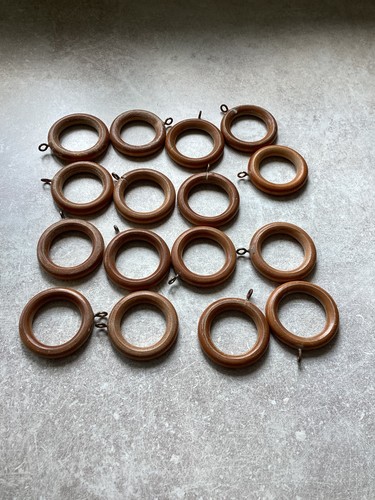 Wooden curtain rings 16 - curtain,