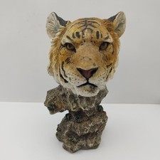 Tiger Head Sculpture on Faux