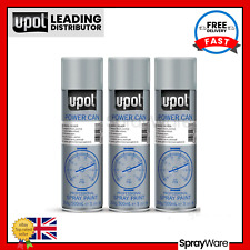 UPOL Power Can Wheel Silver Spray Paint Aerosol Top Coat Alloy Fast Dry 500ml X3
