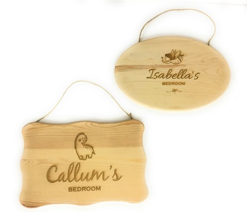 Personalised wooden hanging - personalised,