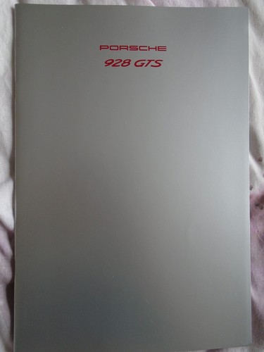 Porsche 928 gts brochure - gts, 1992
