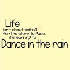 LIFE DANCE IN THE RAIN STORM