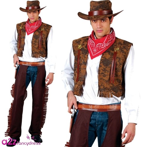 Adult western cowboy costume - western,