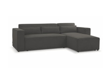 Black Fabric Corner L Shaped