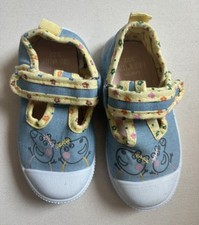 Size 5 Infant Toddler Peppa Pig Blue First Walkers Shoes Trainers New No Tags