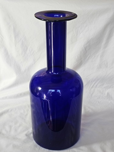 Large holmegaard gul vase - large,