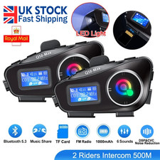 2x New Motorcycle Intercom