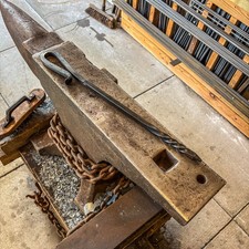 Hand Forged Fire Poker - Solid