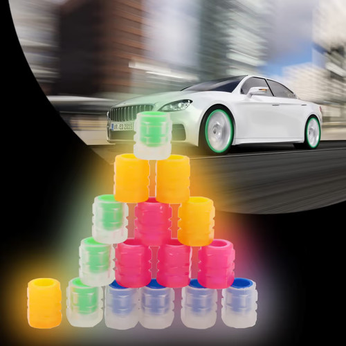 Tyre valve caps luminous - luminous, car