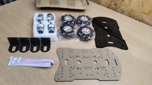 4wd mecanum robot car chassis - mecanum,