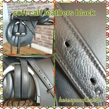 54" 48" 44" SUPER QUALITY MADE REINFORCED CALF STIRRUP LEATHERS BLACK OR BROWN