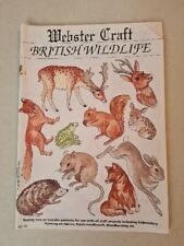 vintage iron on transfers punch needle Wildlife Embroidery book pyrography