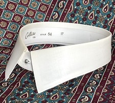 Vintage shirt collar size 17 Collars Ltd style 54 detachable stiff imperfect D
