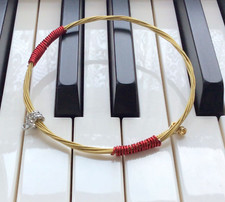 UNIQUE Acoustic Guitar String BANGLE UNISEX guitarist gift FOLK ROCK BOHO size B