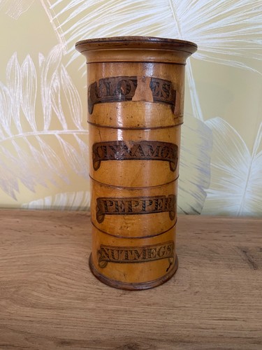 Antique victorian treen spice - antique,