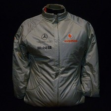 F1 MCLAREN MERCEDES VODAFONE FORMULA ONE PUFFA JACKET WOMEN'S SIZE L