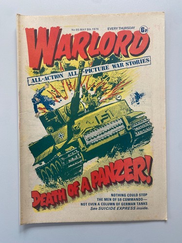 Warlord comic may 8th 1976 - warlord, #85